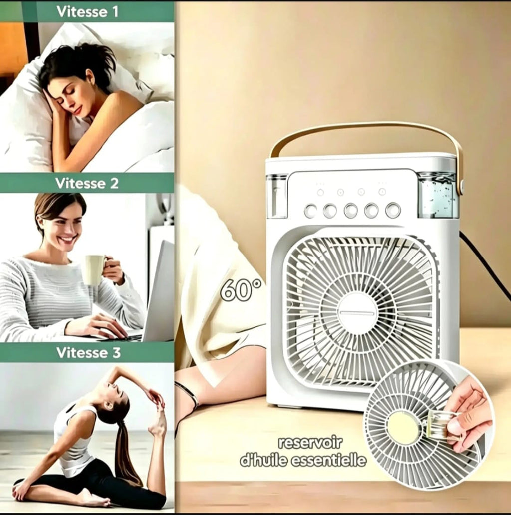 Ventilateur rafraîchisseur d'air, brumisateur