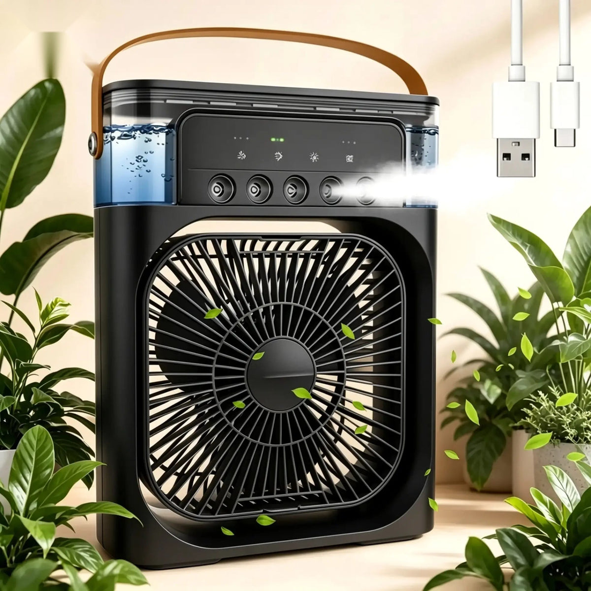 Ventilateur rafraîchisseur d'air, brumisateur